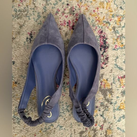 Sam Edelman Lavender Suede Slingback Flats - Picture 1 of 3